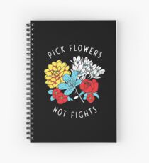 Cuaderno de espiral Camisa de flores