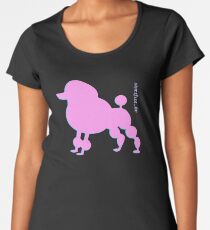 Poodle - Pudel - ... in pink Women's Premium T-Shirt