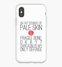 Vinilo o funda para iPhone Lobo adolescente: sarcasmo