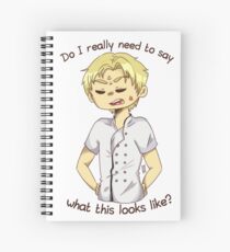 Wütend Gordon Ramsay Chibi Spiralblock