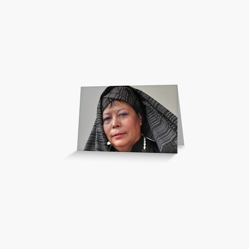(591) Turban and shawl (card) Greeting Card