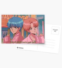 BTS V & JIMIN - Boy with luv 90's anime Postcards