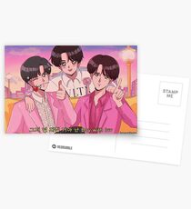 BTS JIN, JHOPE & JUNGKOOK - Junge mit luv 90's Anime Postkarten