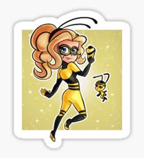 Bienenkönigin und Pollen - wundersam Sticker