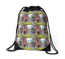 yellow drawstring bags