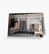 Ravello Garden Benches Greeting Card