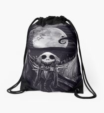 The Scream Before Christmas Drawstring Bag