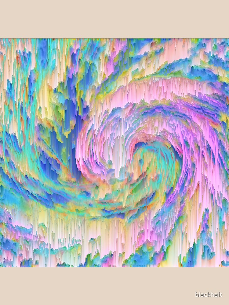Abstract dripping digital wave by blackhalt