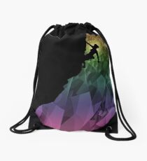 Mochila de cuerdas escalando el arcoiris