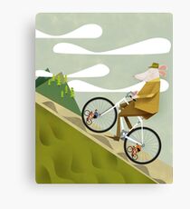 Hamster Cyclist Road Bike Poster Canvas Print