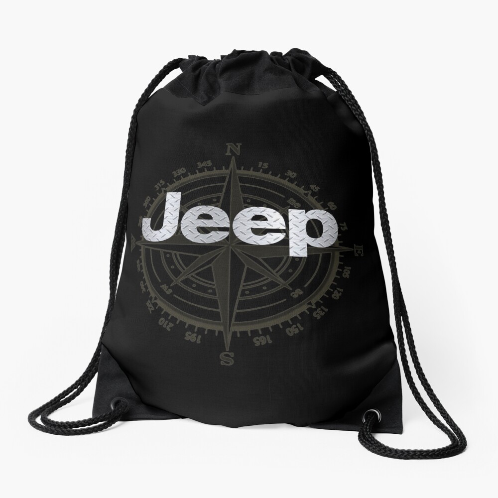 Jeep Diamond Plate Drawstring Bag