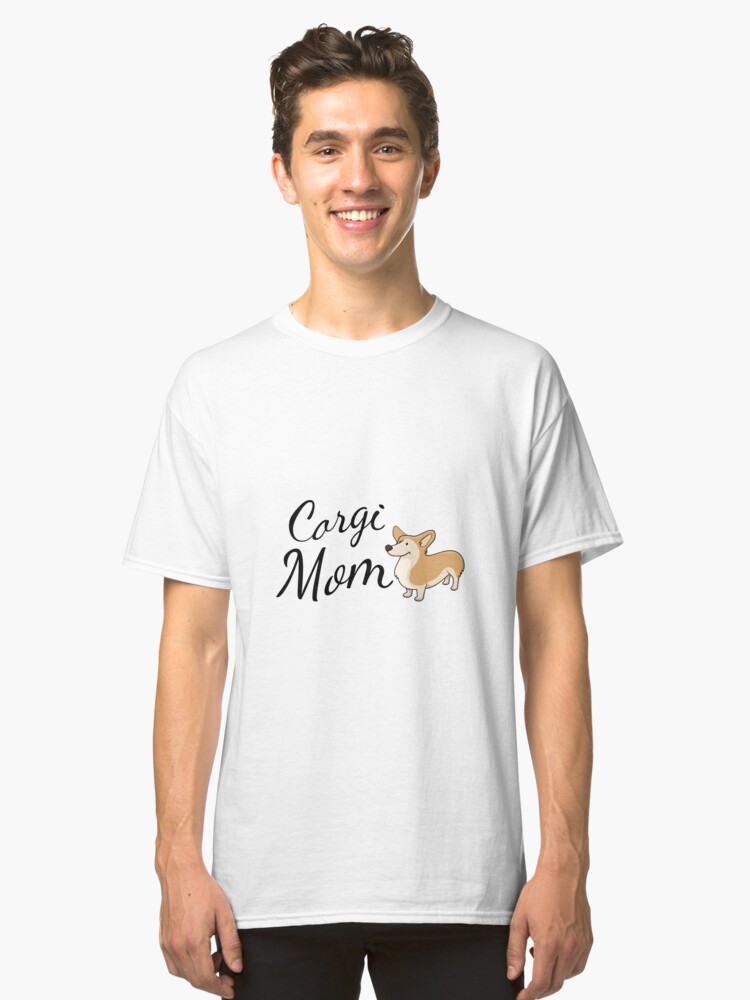 Alternate view of Corgi Mom Classic T-Shirt