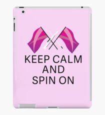 Keep Calm & Spin On {Pink} iPad Case/Skin