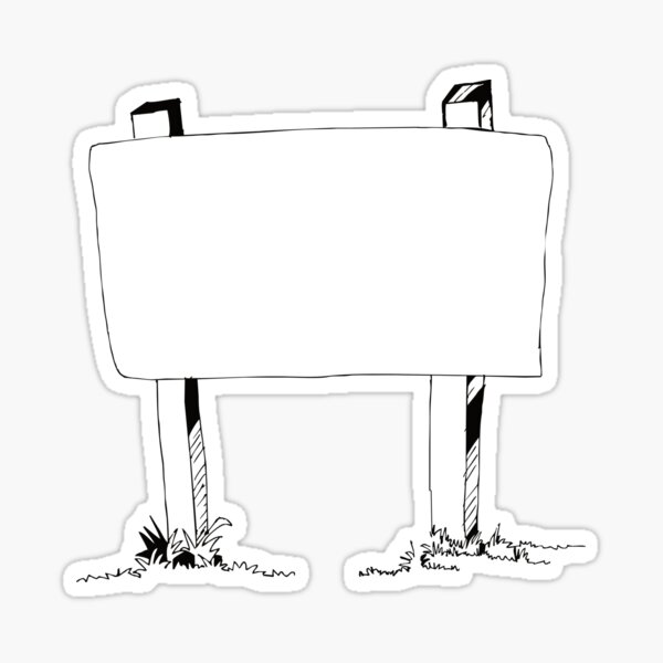 Billboard Sketch Sticker