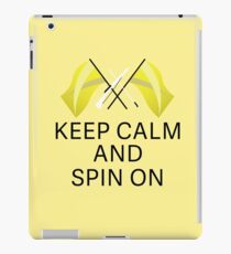 Keep Calm & Spin On {Yellow} iPad Case/Skin