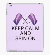 Keep Calm & Spin On {Purple} iPad Case/Skin