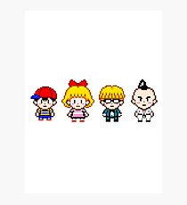Earthbound Pixels - Ness, Paula, Jeff & Poo Photographic Print