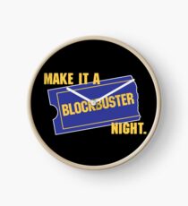 Make It a Blockbuster Night Clock