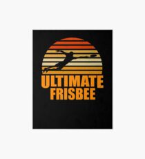 Lámina rígida Retro Ultimate Frisbee Player Silhouette