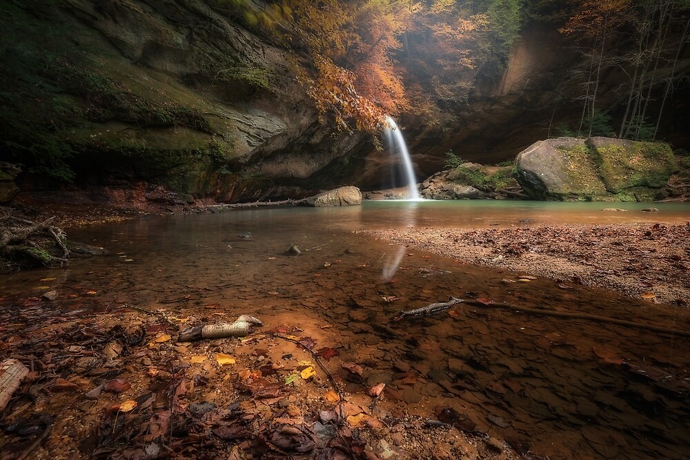 "Lower Falls in Hocking Hills, Ohio" by mattmacpherson | Redbubble