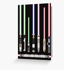 Star Wars Lightsaber Greeting Card