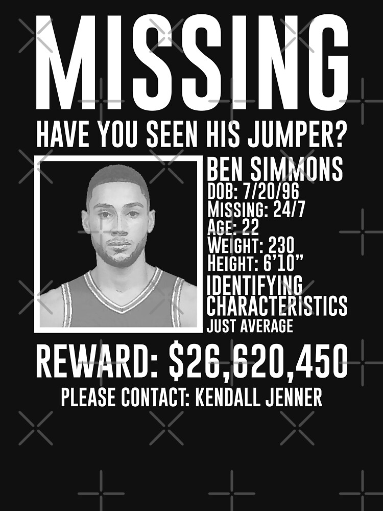 ben simmons missing t shirt