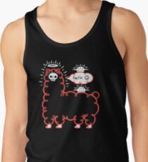 Skullpaka und UFOs ruhen sich aus Tanktop für Männer