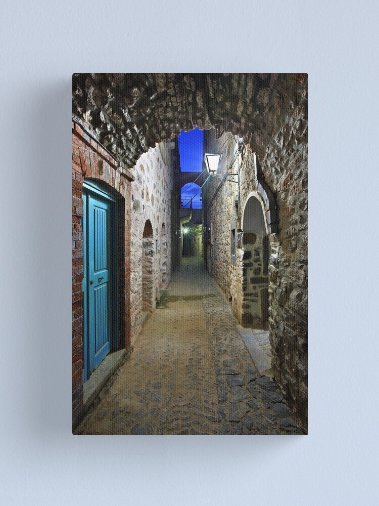 Alternate view of Walking in Mesta village - Chios island Canvas Print