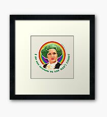 Man's Finger Framed Print