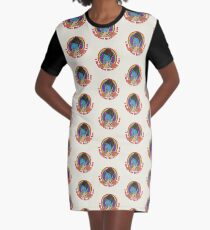 Beautiful Lips Graphic T-Shirt Dress