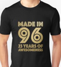 23rd Birthday Gift Adult Age 23 Year Old Men Women Unisex T-Shirt