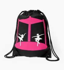 Ballet Carousel Drawstring Bag