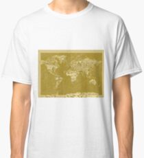 World Map landmarks 7 Classic T-Shirt