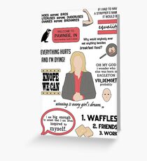 Knope Quotes Greeting Card