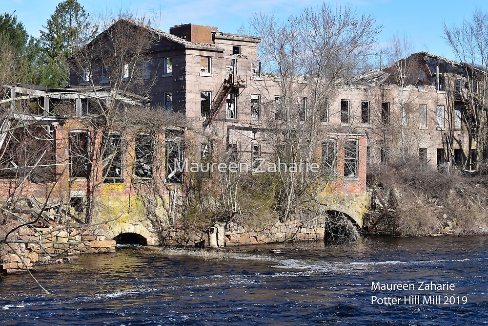 "3 Potter Hill Mill 1843" by Maureen Zaharie Redbubble