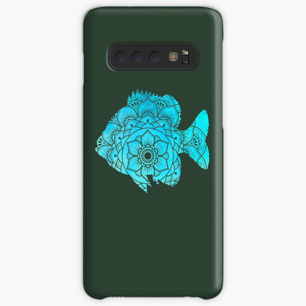 Mandala De Pescado Bluegill Funda y vinilo para Samsung Galaxy