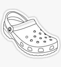 White Croc Sticker