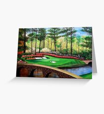 12 AT AUGUSTA Greeting Card