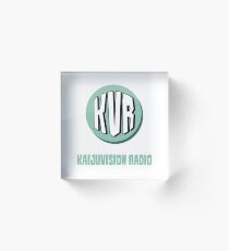 KVR Logo (w/ show title) (White) Acrylic Block