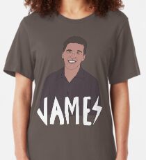 Heroes of Quiz Shows: James Holzhauer (Jeopardy!) Slim Fit T-Shirt