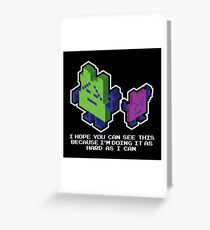 Ing and Err - The Mooninites Greeting Card