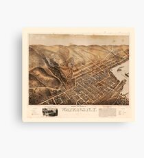 Bird's Eye View of Watkins (Glen), New York (1873) Canvas Print