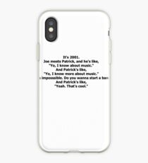Fall Out Boy Drunk History Script iPhone Case