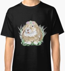 Kaninchen Blumen Sticker Kaninchen Blumenkranz Classic T-Shirt