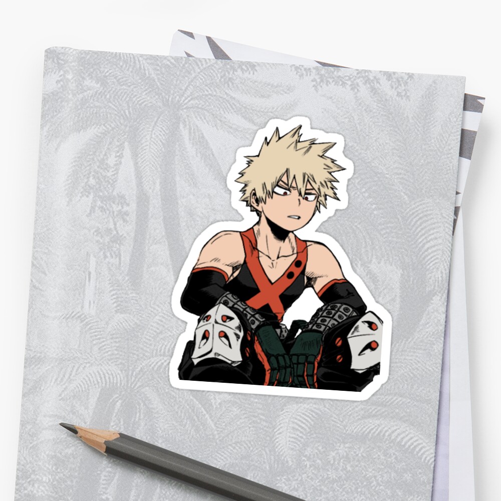 Bakugou Katsuki Sticker By Nicknackie Redbubble