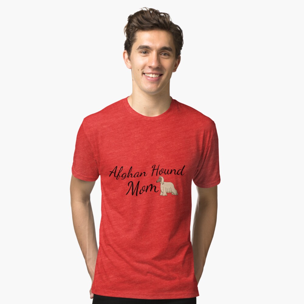 Afghan Hound Mom Tri-blend T-Shirt