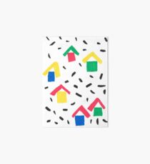 Painted Village Art Board Print