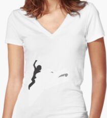 Niemals endend Shirt mit V-Ausschnitt