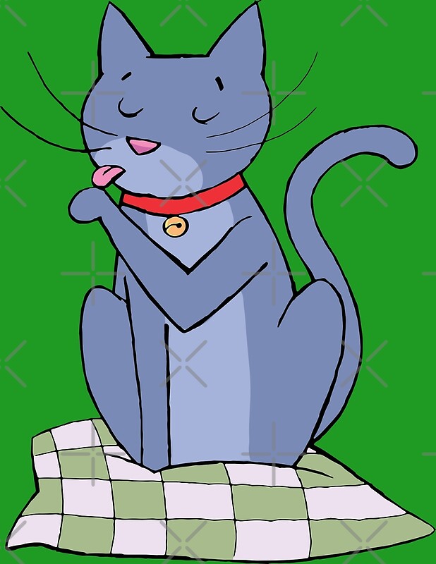 "cat hygiene" by duxpavlic Redbubble