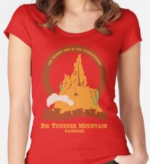 Big Thunder Mountain Railroad Women's Fitted Scoop T-Shirt